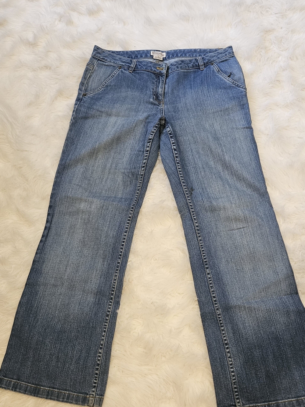 MICHAEL Michael Kors Woman Blue Boot Cut Jeans, Size 10 (EU 46/48)